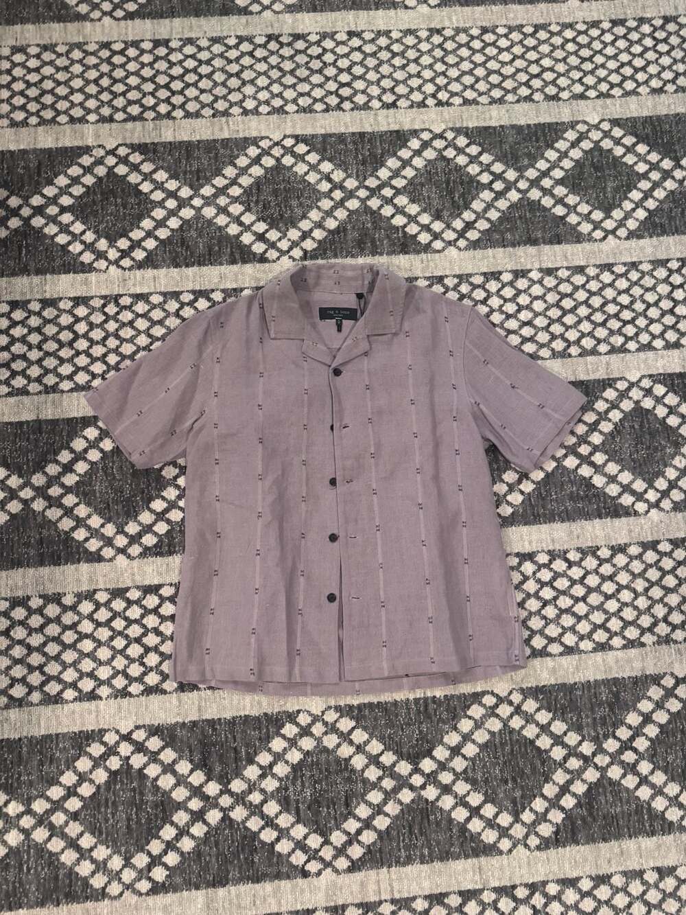 Rag & Bone Avery Embroidered Cotton and Linen-Blend Camp Shirt